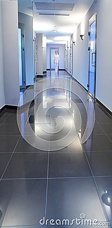 Corridor in a hospital building