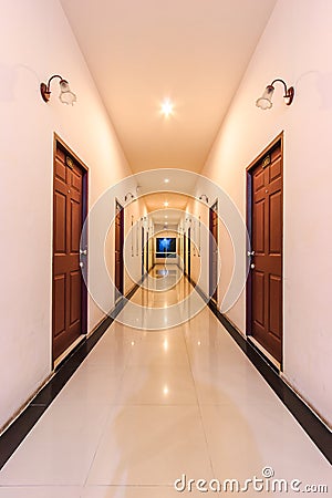 Corridor at the resort
