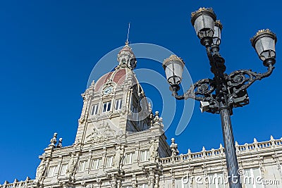 A Coruna Town Hall in Galicia, Spain.