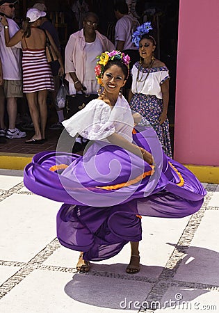Costa Maya Mexico - Native Dancing Woman