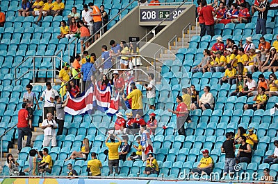 Costa Rica fans on stadium