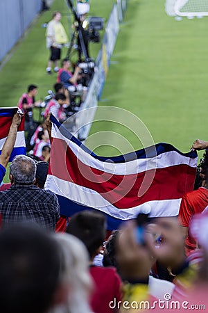 Costa Rican soccer fans