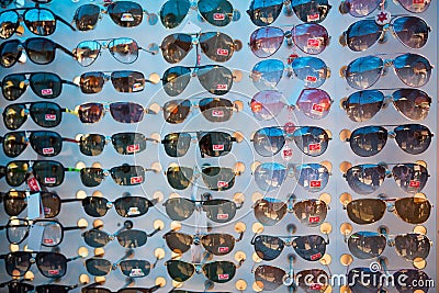 Counterfeit goods of RayBan sunglasses in black market