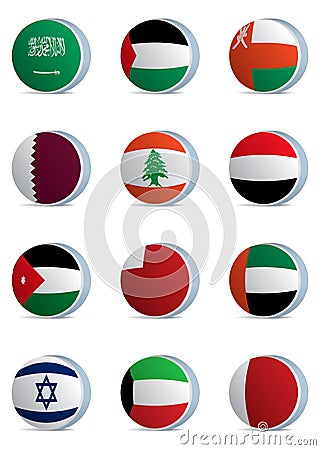 Country flags-middle east