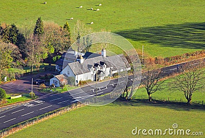 Country hotel or guest house building