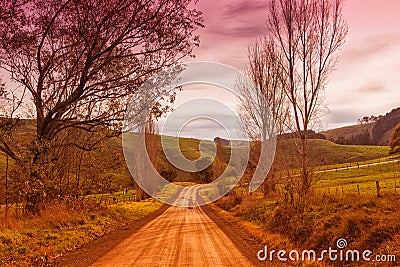 Country road in Australia