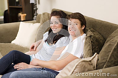 Couple on couch