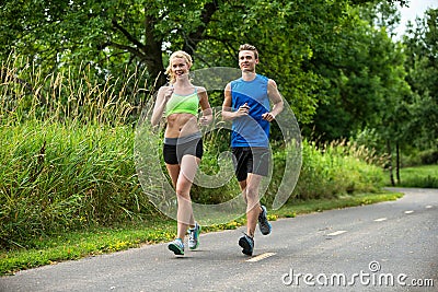 Couple Jogging