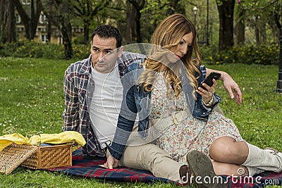 Couple in park