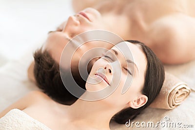 Couple in spa