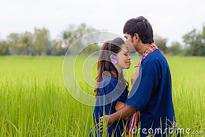 Couple Thai farmer