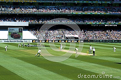 Cover view in Ashes Cricket Test Match