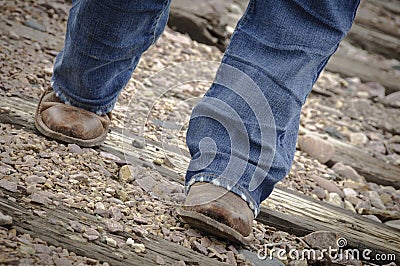 Cowboy Boots and Railroad Tracks