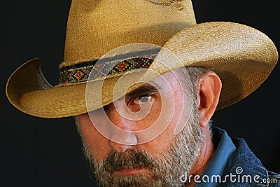 A Cowboy Peers with One Eye