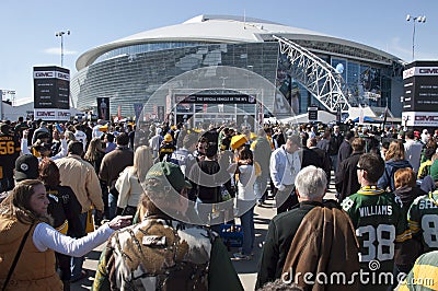 Cowboys Stadium, Superbowl XLV, Fans at Super Bowl