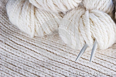 Craft background - knitting