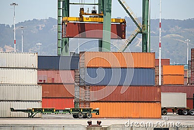 Crane Loading Cargo