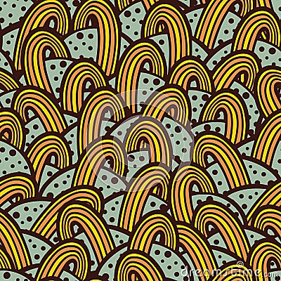 Crazy doodle pattern