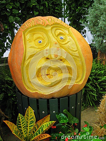 Crazy Face Pumpkin