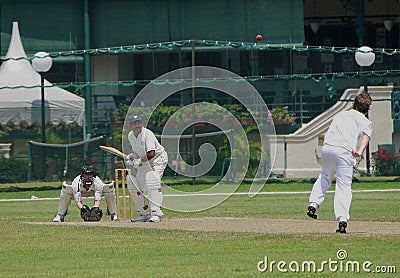 Cricket Match At Singapore Cricket Club