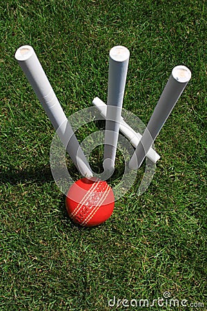 Cricket Stumps, Bail and Ball