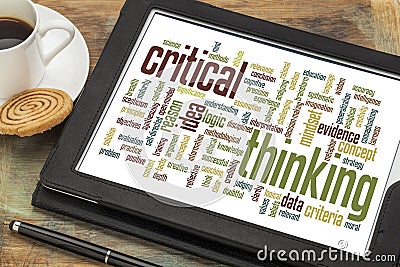 Critical thinking word cloud