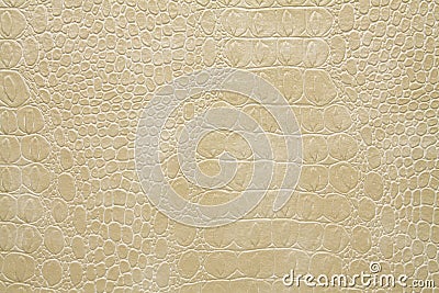 Crocodile beige artificial leather