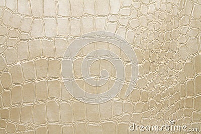 Crocodile cream artificial leather