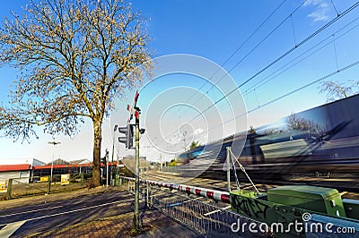 Crossings with freight train