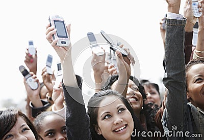 Crowd Holding Up Cellphones