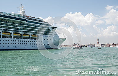 Cruise Liner entering Venice