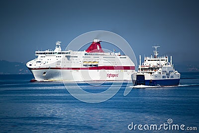 Cruise liner and ferry-boat