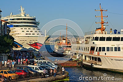 Cruise liner in Istanbul