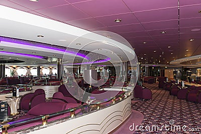 Cruise ship bar interior