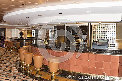 Cruise ship bar interior