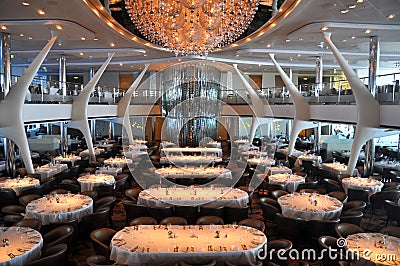 Cruise ship dining room