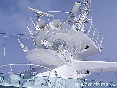 Cruise Ship Horns Radar Mast