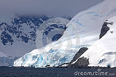 Cruising down the Gerlache Strait, Antarctica