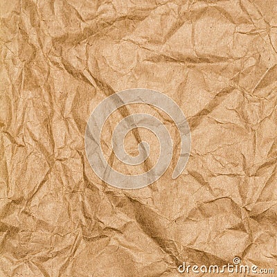 Crumpled recycled paper background texture.