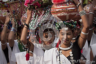 Cultural program - Elephant festival, Chitwan 2013, Nepal