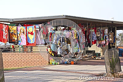 Curio Stall on Beachfront in Durban South Africa