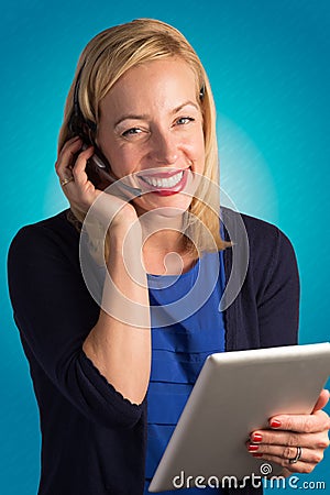 Customer Service Lady Smiling