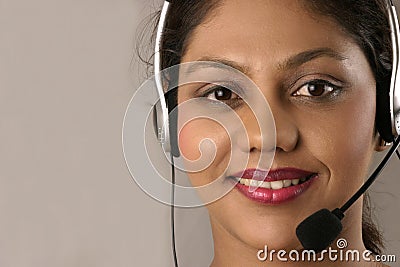 Customer service with smile