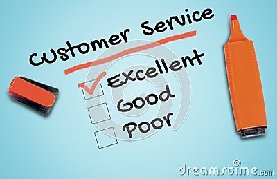 Customer Service word