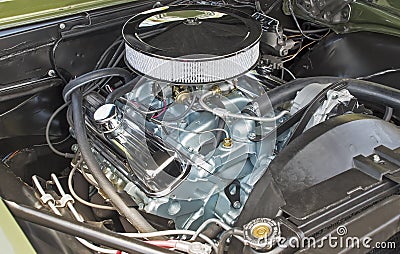 Customized V8 engine compartment