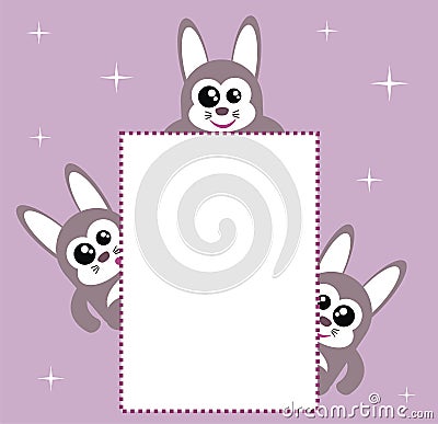 Cute Bunny Invitation / Card