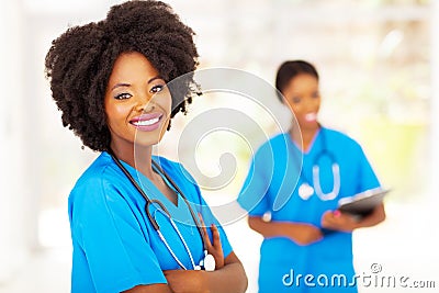 African hospital workers