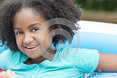 Cute Happy African American Girl