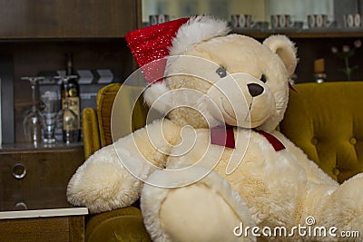 Cute Merry Christmas Puppy Bear