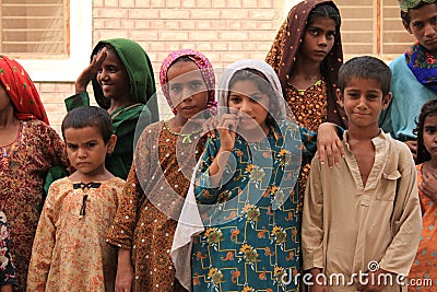 Cute Refugee Children in Pakistan